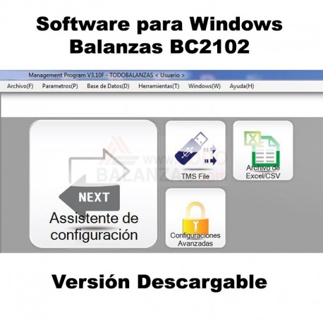 Software Balanzas BC2102 - Descargable