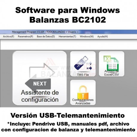 Software Balanzas BC2102 - Telemantenimiento