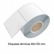 Etiquetas 60x150mm termicas (20x250)