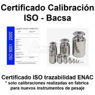 Certificado calibracion ISO Bac. Traz. ENAC