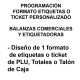 Programación 1 Formato Etiqueta o ticket personalizado