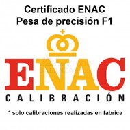 Certificado ENAC Juego Pesas F1