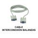 Cable interconexion balanzas