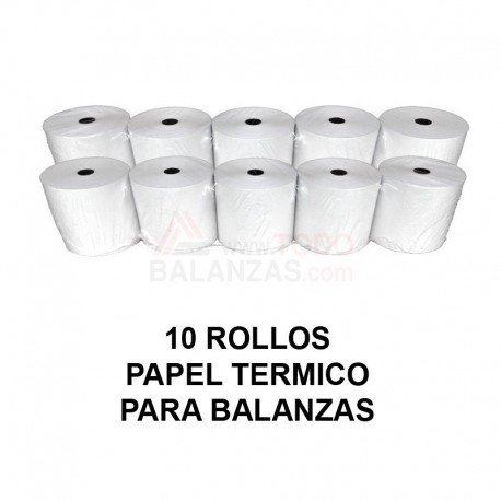 Papel termico balanzas BC-1803 (10 rollos)