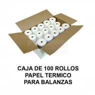 Caja papel termico para balanzas Cely WPP y compatibles (100 rollos)