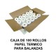 Caja papel termico para balanzas Bacsa B9 y compatibles (100 rollos)