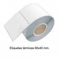 Etiquetas 60x40mm termicas (20x1000)