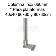 Kit columna inoxidable de 660mm para indicadores BDI610I BDI620I y IB1708