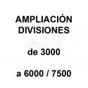 Ampliacion divisiones 3000 a 6000/7500