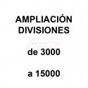 Ampliacion divisiones 3000 a 15000