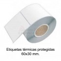 Etiquetas 60x30mm termicas protegidas (20x1300)